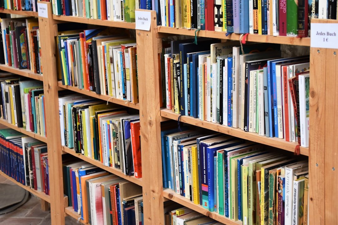 Colorful books representing reading and story-based language learning